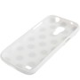 Schutzh�lle TPU Punkte Case f�r Handy Samsung Galaxy S4 mini i9190 wei�/schwarz
