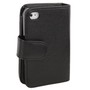 Schutzh�lle Case Handytasche (Flip Quer) f�r Case Handy Apple iPhone 4 / 4s Portemonnaie schwarz