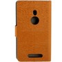 Schutzh�lle Handytasche (Flip Quer) f�r Handy Nokia Lumia 925 Braun