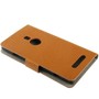 Schutzh�lle Handytasche (Flip Quer) f�r Handy Nokia Lumia 925 Braun