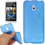 Schutzh�lle TPU Case f�r Handy HTC One mini M4 Blau