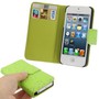 Schutzh�lle (Flip Quer) f�r Handy Apple iPhone 5 / 5s Gr�n