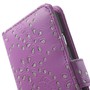  Handytasche Flip Strass f�r Case Handy Apple iPhone 6 (4,7 Zoll) Lila / Violett