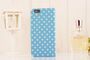 Schutzh�lle Tasche (Flip Quer) f�r Handy Apple iPhone 6 Hellblau / Wei�