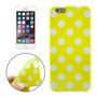 TPU Backcover H�lle gepunktet f�r Handy Apple iPhone 6 Gelb / Wei�