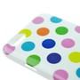 TPU Backcover H�lle gepunktet f�r Handy Apple iPhone 6 Wei� / Bunt