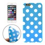 TPU Backcover H�lle gepunktet f�r Handy Apple iPhone 6 Hellblau / Wei�