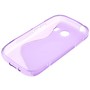 Handy H�lle Schutztasche f�r Samsung Galaxy Ace Style (G357) S-Curve Lila / Violett