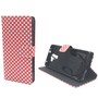 Handyh�lle Tasche f�r Handy Huawei Honor 7 Polka Dot Rot