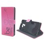 Handyh�lle Tasche f�r Handy Huawei Honor 7 Be Happy Pink