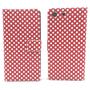 Handyh�lle Tasche f�r Handy Sony Xperia M5 Polka Dot Rot