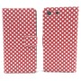 Handyh�lle Tasche f�r Handy Sony Xperia M5 Polka Dot Rot
