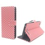 Handyhlle Tasche fr Handy Wiko Lenny 3 Polka Dot Rot