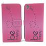 Handyh�lle Tasche f�r Handy Sony Xperia XA Be Happy Pink