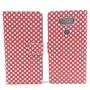 Handyh�lle Tasche f�r Handy LG G5 Polka Dot Rot