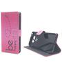 Handyh�lle Tasche f�r Handy LG G5 Be Happy Pink