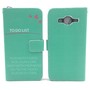 Handyh�lle Tasche f�r Handy Samsung Galaxy J3 TO DO LIST T�rkis