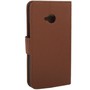 Handyh�lle Horizontal Flip mit Credit Card Slots f�r HTC One M7 Braun