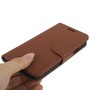 Handyh�lle Horizontal Flip mit Credit Card Slots f�r HTC One M7 Braun