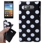 Schutzh�lle TPU Punkte Case f�r Handy LG Optimus L7 / E705 schwarz