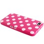 Schutzh�lle TPU Punkte Case f�r Handy Blackberry Z10 rosa