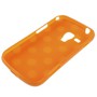 Schutzh�lle TPU Punkte Case f�r Handy Samsung Galaxy S Duos S7562 orange