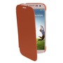 Handyh�lle Schutzh�lle (Flip Quer) f�r Handy Samsung Galaxy S4 GT-I9500 / GT-I9505 / LTE+ GT-I9506 / Value Edition GT-I9515 orange