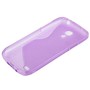 Schutzh�lle S-Curve TPU Case f�r Handy Samsung Galaxy S4 mini i9190 lila