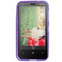 Handyh�lle TPU Case f�r Handy Nokia Lumia 620 lila
