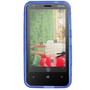 Handyh�lle TPU Case f�r Handy Nokia Lumia 620 blau