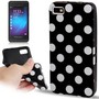 Schutzh�lle TPU Punkte Case f�r Handy Blackberry Z10 schwarz