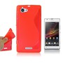 Handyh�lle Silikon Case (S-Curve) f�r Handy Sony Xperia L S36h C210X rot
