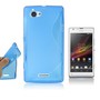 Handyh�lle Silikon Case (S-Curve) f�r Handy Sony Xperia L S36h C210X blau