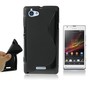 Handyh�lle Silikon Case (S-Curve) f�r Handy Sony Xperia L S36h C210X schwarz
