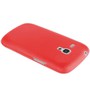 Schutzh�lle Case Ultra D�nn 0,3mm f�r Handy Samsung Galaxy S3 mini i8190 / i8195 / i8200 Rot Transparent