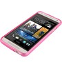 Schutzh�lle TPU Case f�r Handy HTC One mini M4 Pink Transparent