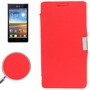 Handyh�lle Tasche f�r LG Optimus L7 / P700 rot geb�rstet
