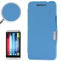 Handyh�lle Tasche f�r HTC One / M7 blau geb�rstet