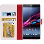 Handyh�lle Flip Quer Tasche f�r Sony Xperia Z2 L50w wei�