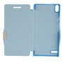 Handyh�lle Tasche f�r Huawei Ascend P6 blau geb�rstet