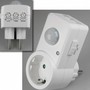 Zwischenstecker mit Bewegungsmelder 120-, 9m Reichweite , 230V/1200W, wei�