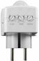 Zwischenstecker mit Bewegungsmelder 120-, 9m Reichweite , 230V/1200W, wei�