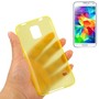 Schutzh�lle Case Ultra D�nn 0,3mm f�r Handy Samsung Galaxy S5 / S5 Neo gelb Transparent