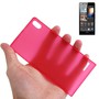 Schutzh�lle Case Ultra D�nn 0,3mm f�r Handy Huawei Ascend P6 Rot Transparent
