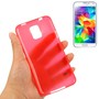 Schutzh�lle Case Ultra D�nn 0,3mm f�r Handy Samsung Galaxy S5 / S5 Neo rot Transparent