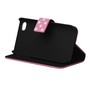 Schutzh�lle Tasche (Flip Quer) f�r Handy Apple iPhone 4 / 4s Rosa / Wei�