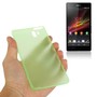 Schutzh�lle Case Ultra D�nn 0,3mm f�r Handy Sony Xperia Z / L36H / C660X Gr�n / Transparent