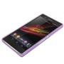 Schutzh�lle Case Ultra D�nn 0,3mm f�r Handy Sony Xperia Z / L36H / C660X Lila / Violett / Transparent