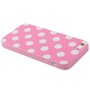 TPU Backcover H�lle gepunktet f�r Handy Apple iPhone 5 / 5s Rosa / Wei�