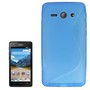 Handyh�lle Silikon Case (S-Curve) f�r Handy Huawei Ascend Y530 Blau transparent